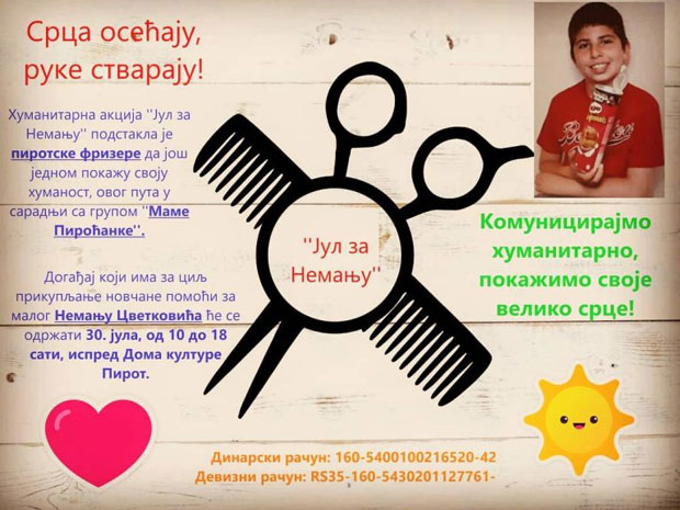 Пиротске фризерке и маме са Фејсбука организују још једну хуманитарну акцију